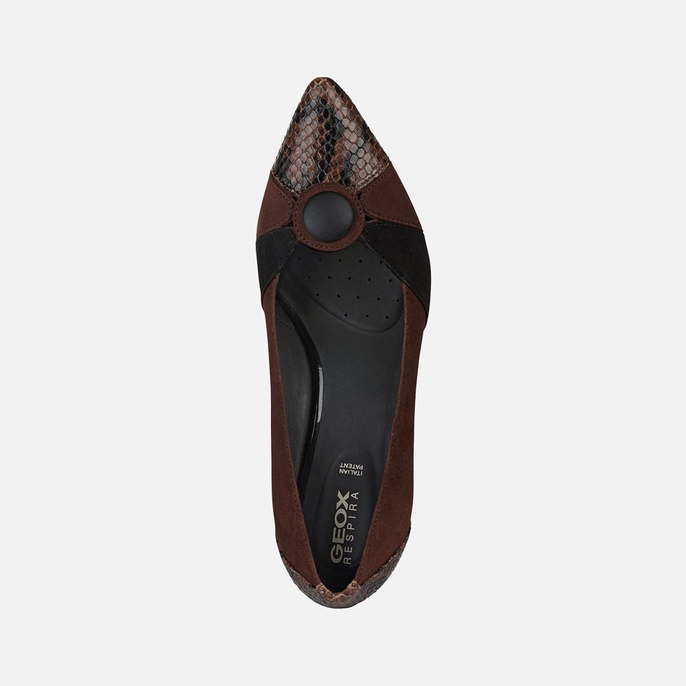 Escarpins Geox Bibbiana - Marron - Femme 074321-ZGK